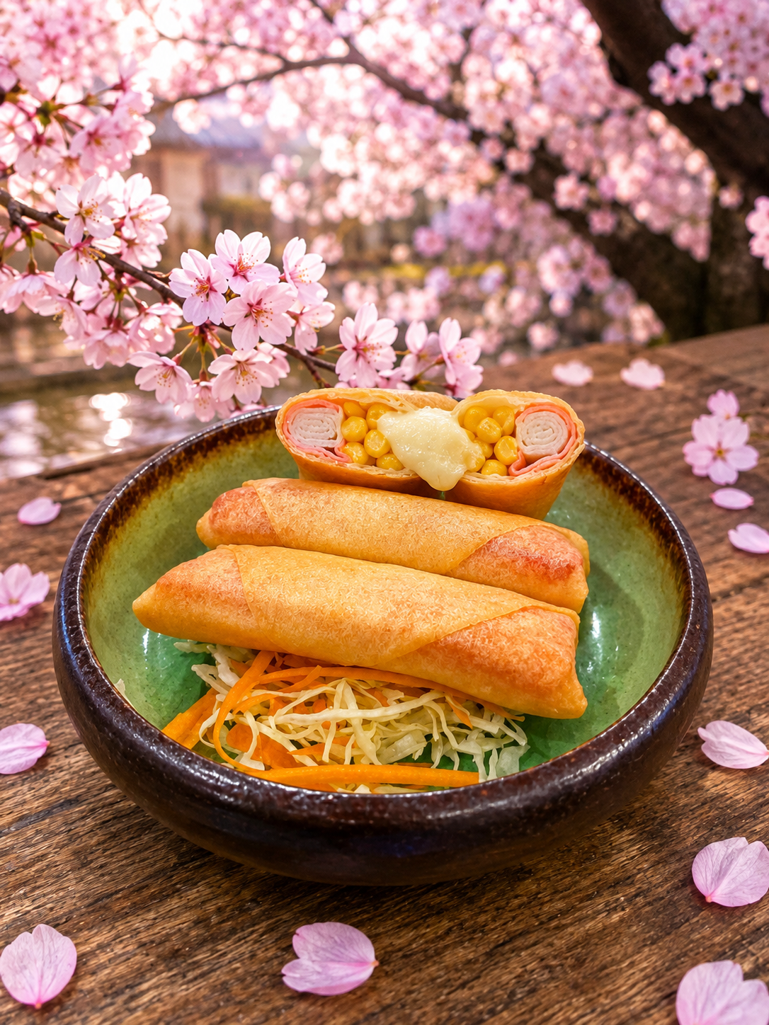 Cheesy Harumaki.