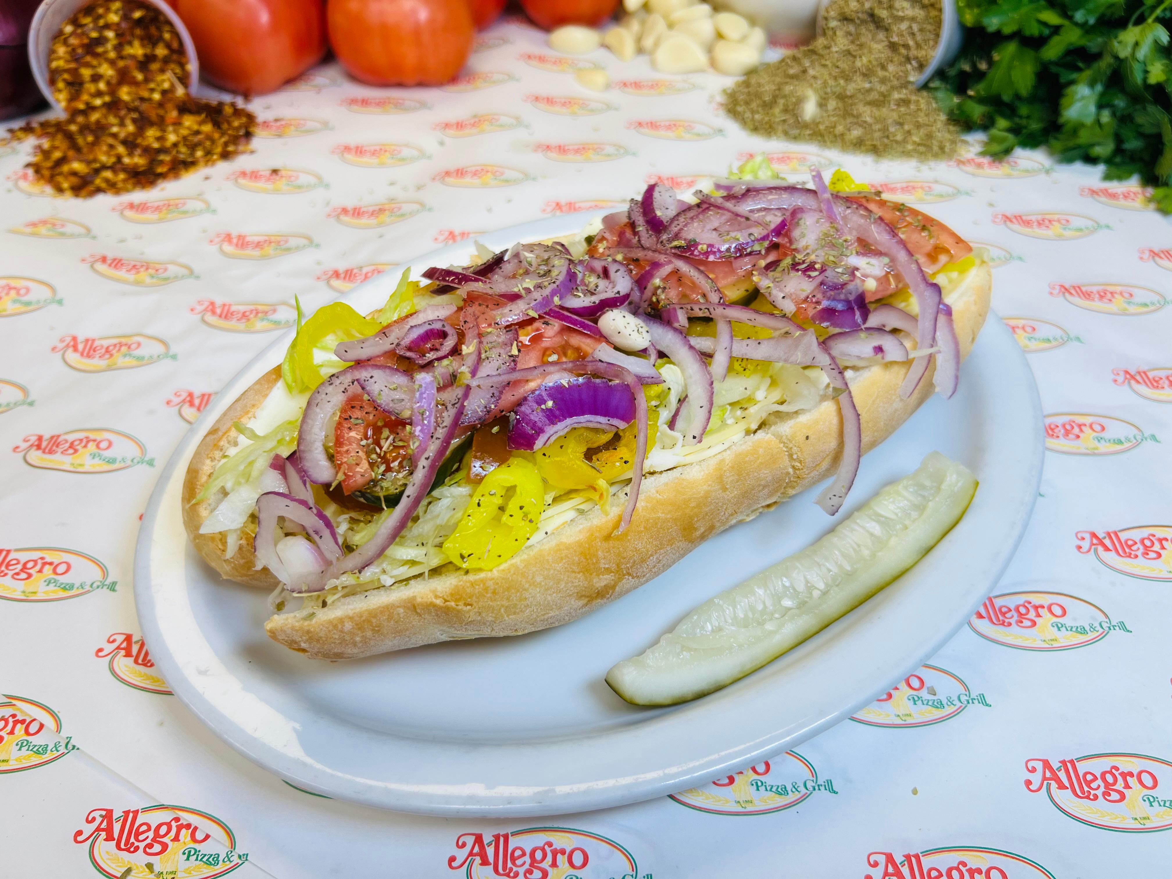 Mixed Cheese Hoagie.