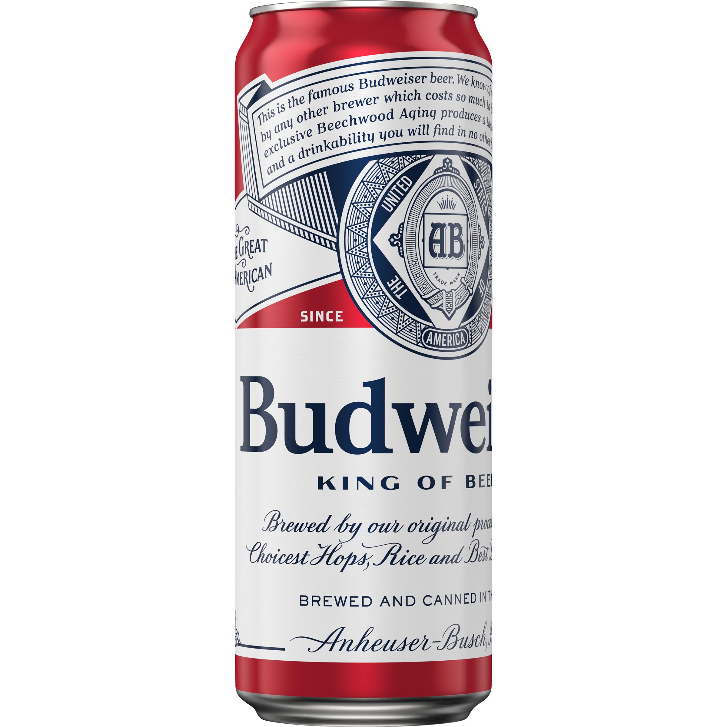 Budweiser Beer Black Crown, 25 Oz Can - 1.0 Ea.