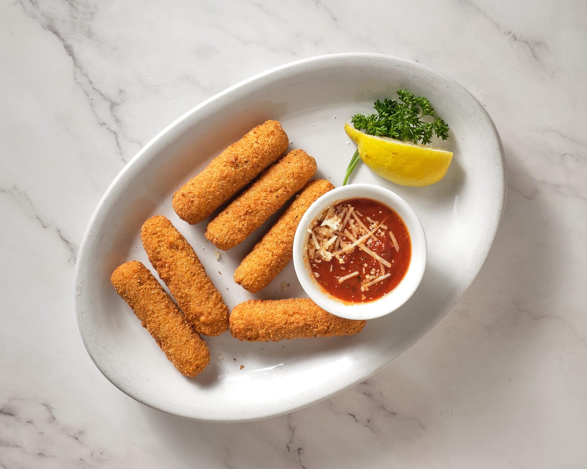 Fried Mozzarella Sticks.