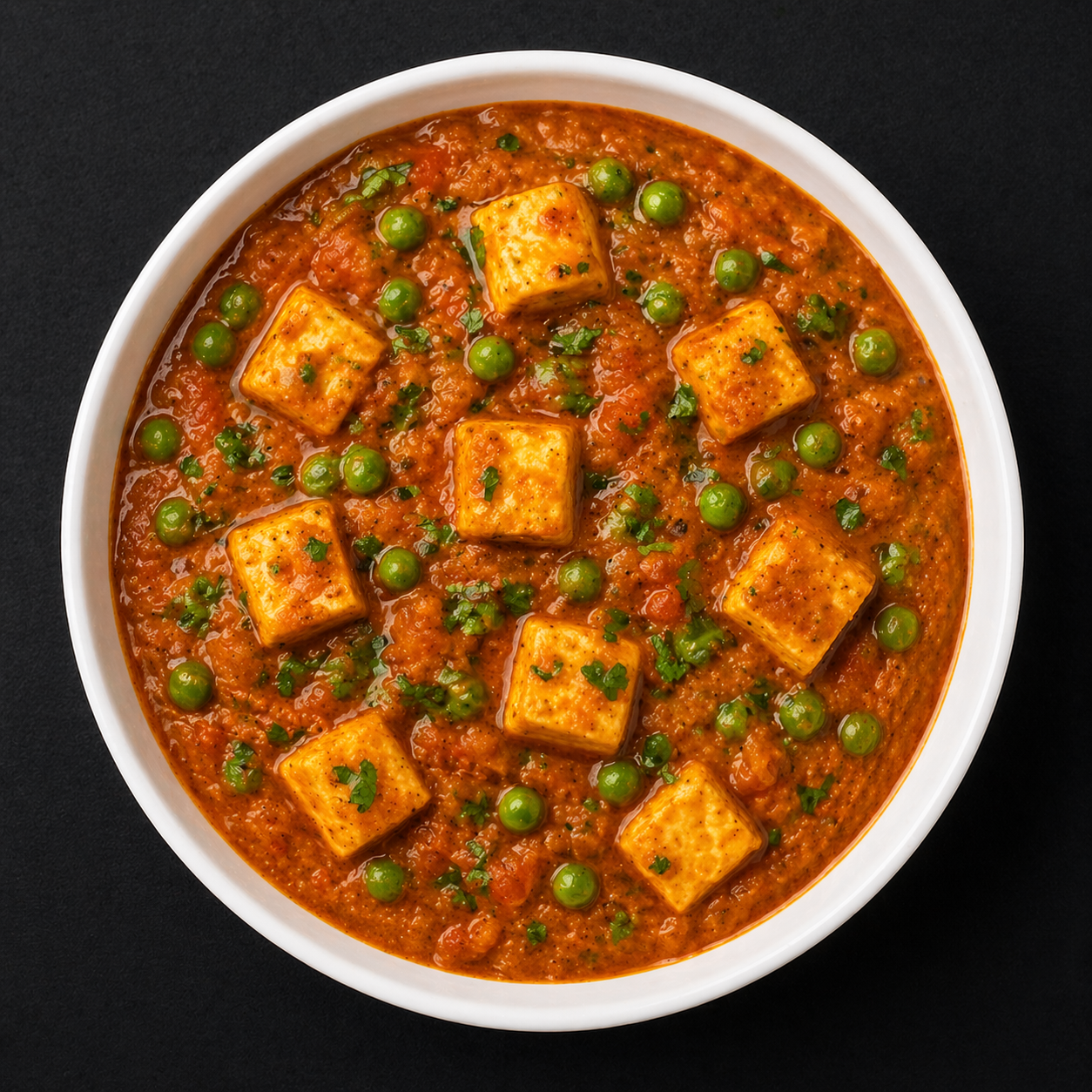 Mattar Paneer.