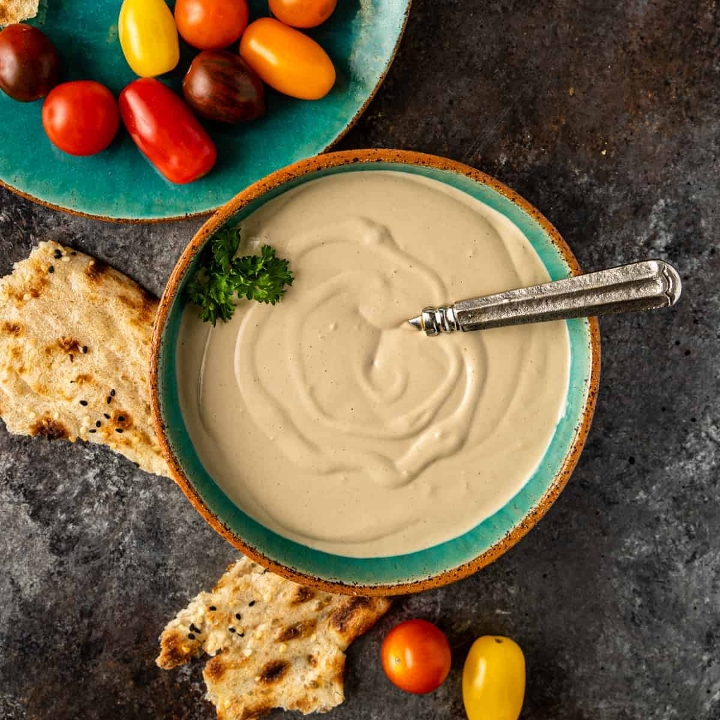 Tahini sauce.