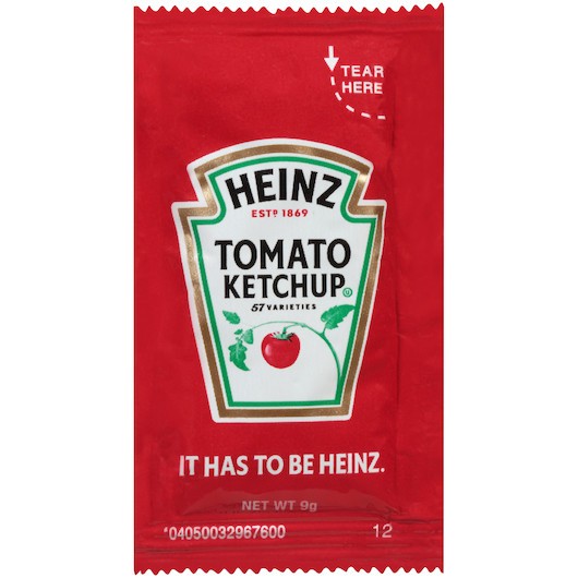 Heinz Ketchup Packet.