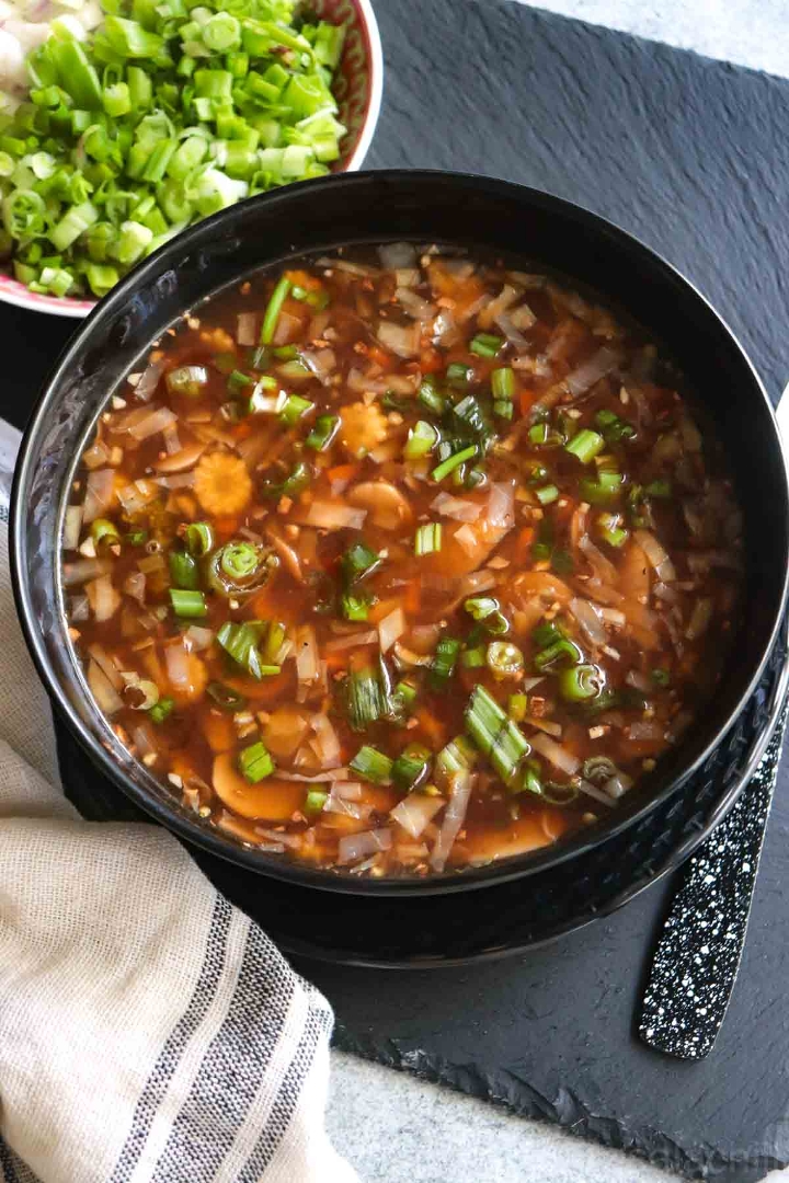 Hot and Sour Veg Soup.