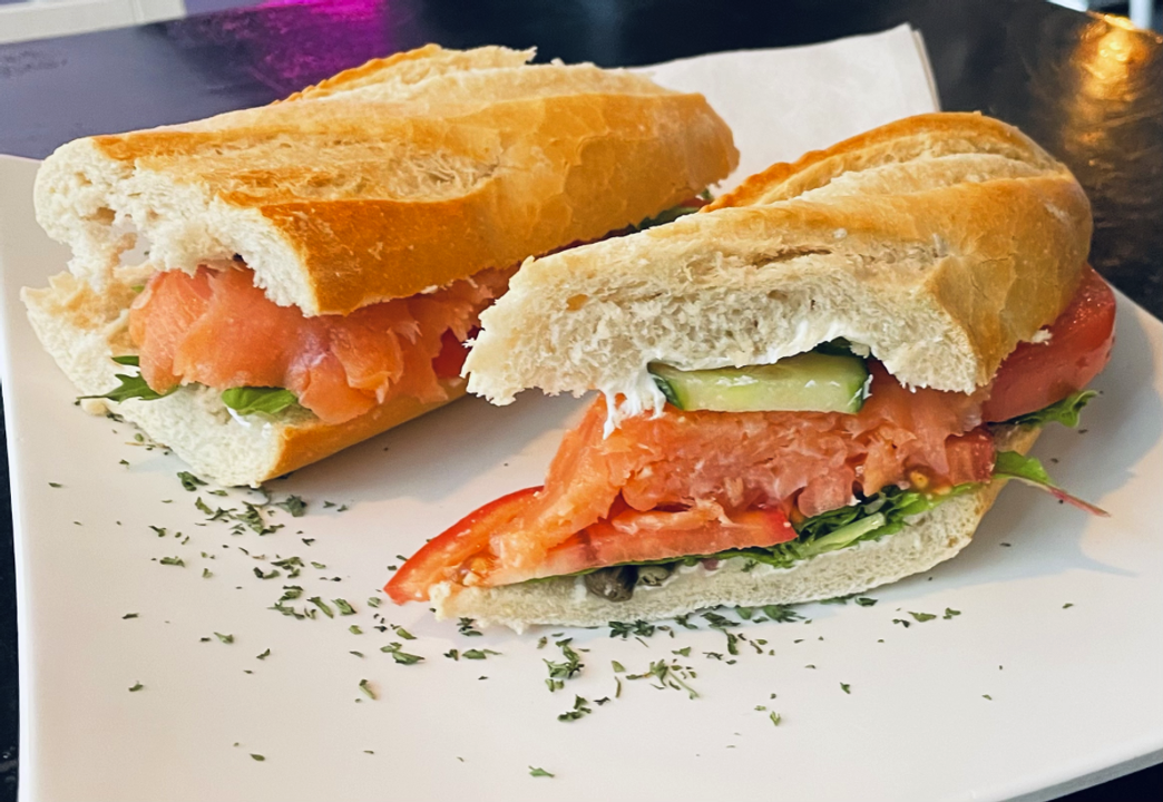 #8 Smoked Salmon Sandwich.