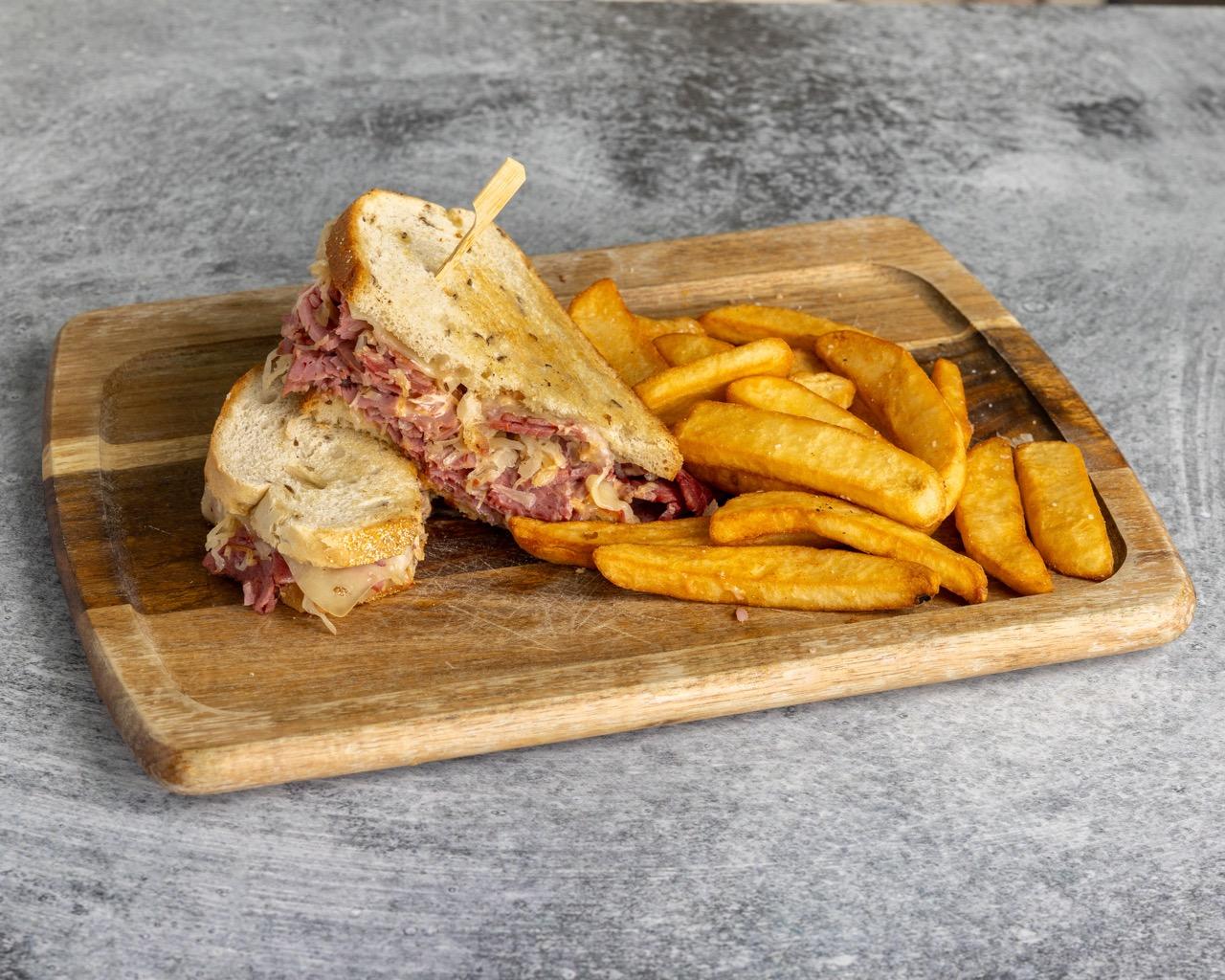 Grilled Rueben Sandwich.