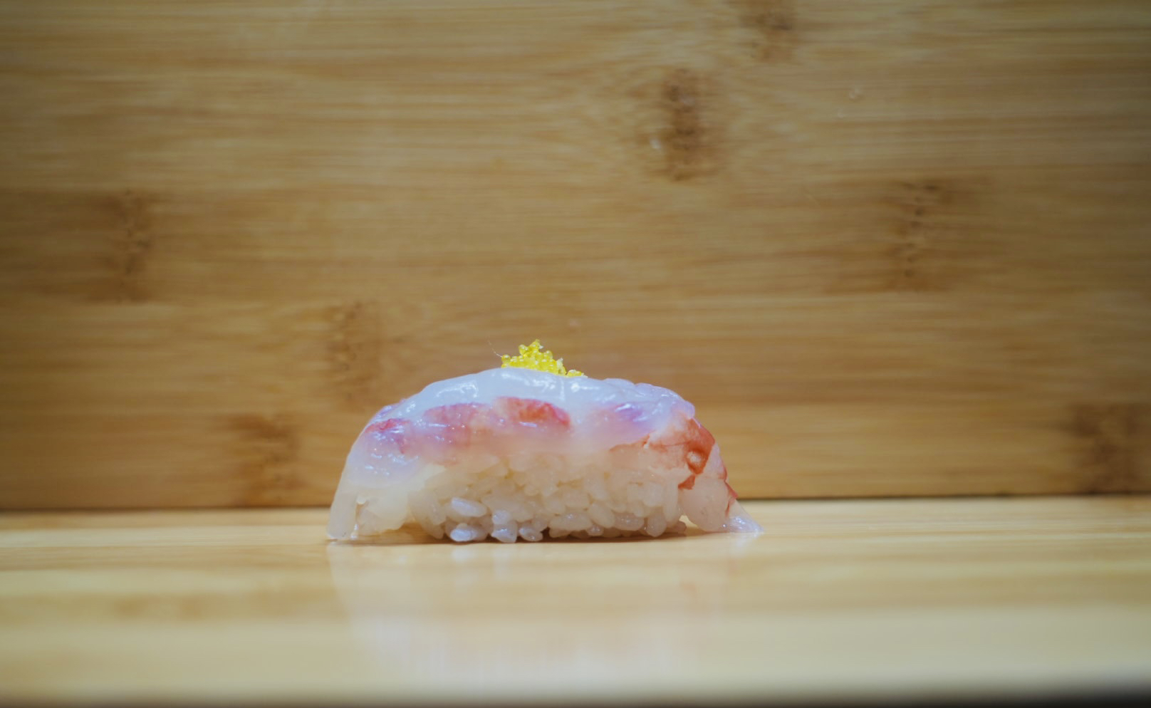 Botan Ebi Yuzu Sushi.