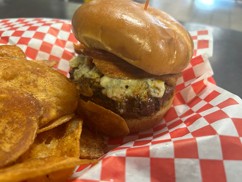 Black & Blue Burger.