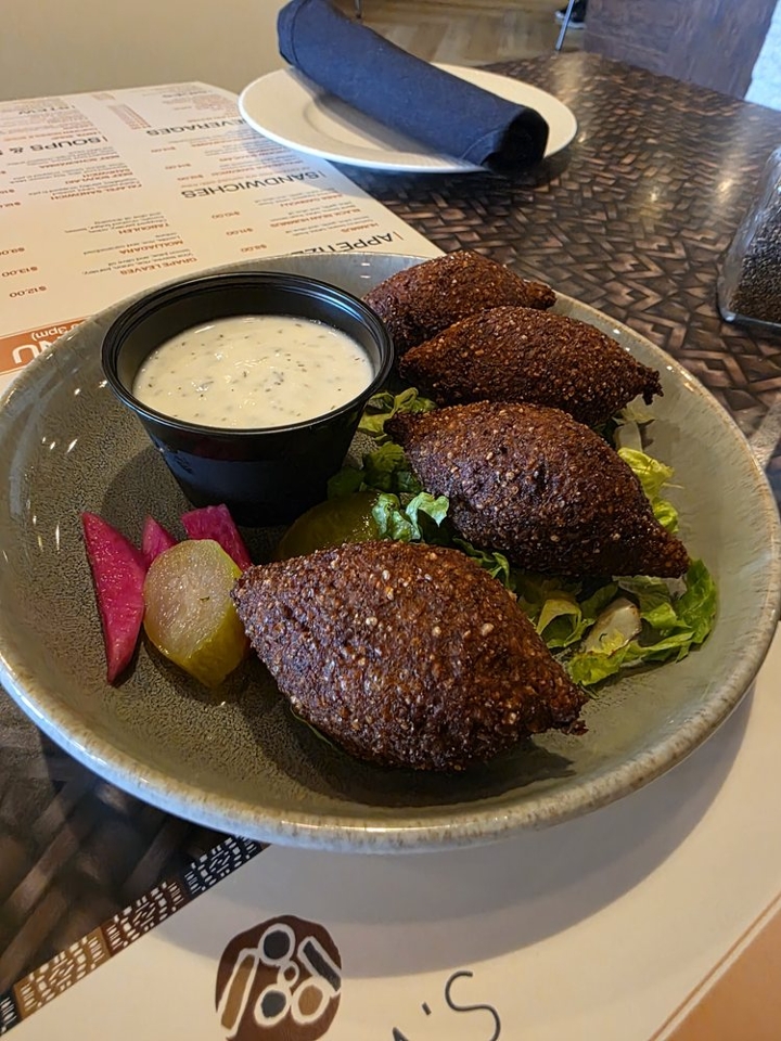 L. Stuffed Kibbeh.