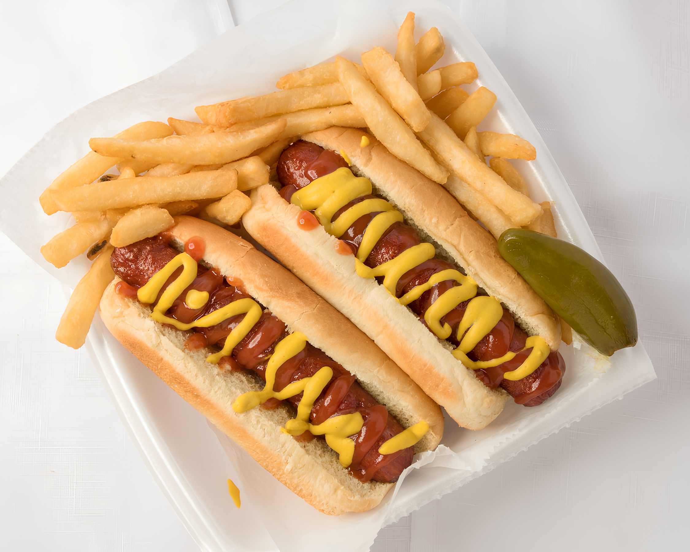 2 Beef Hot Dog Special.