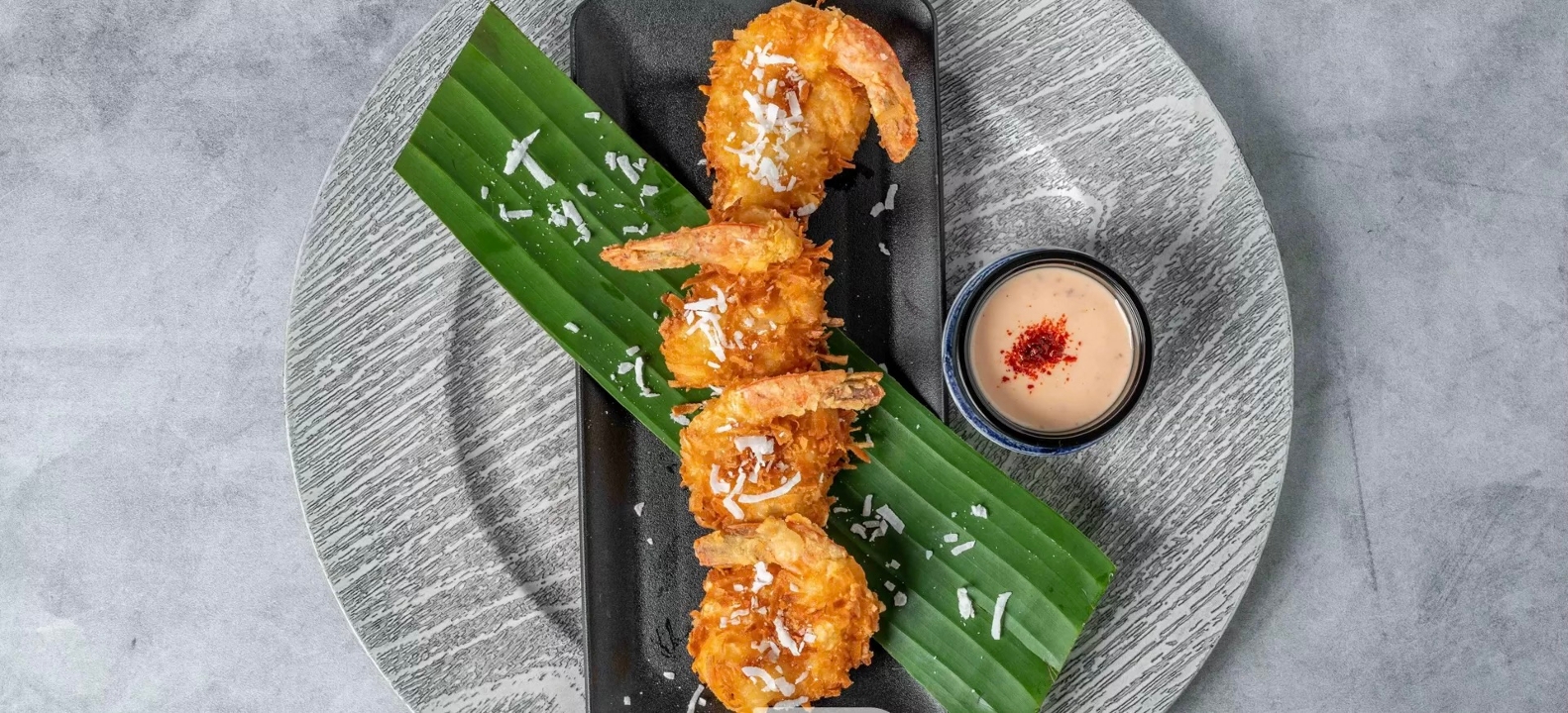 Coconut shrimp.