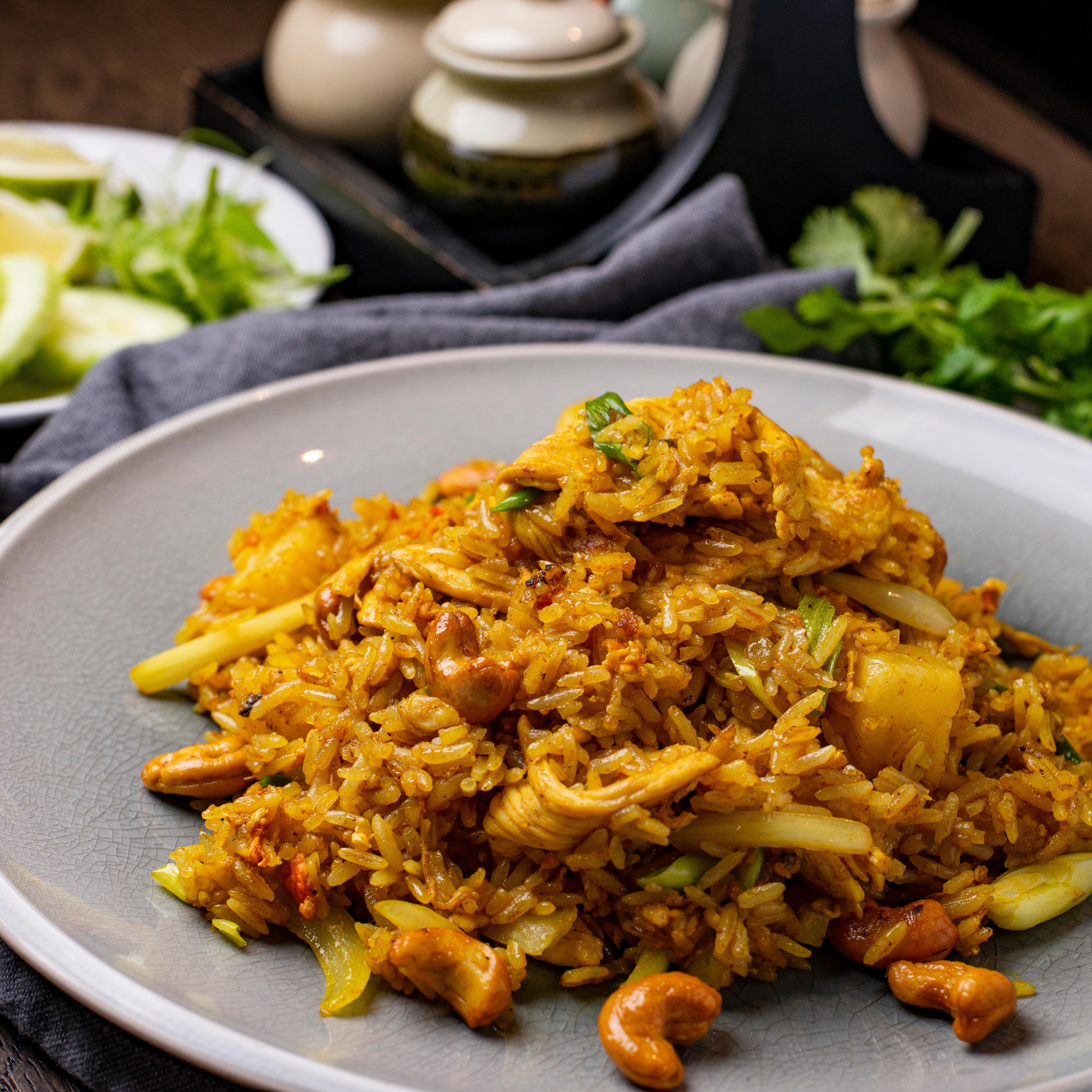 Yellow Curry Fried Rice.