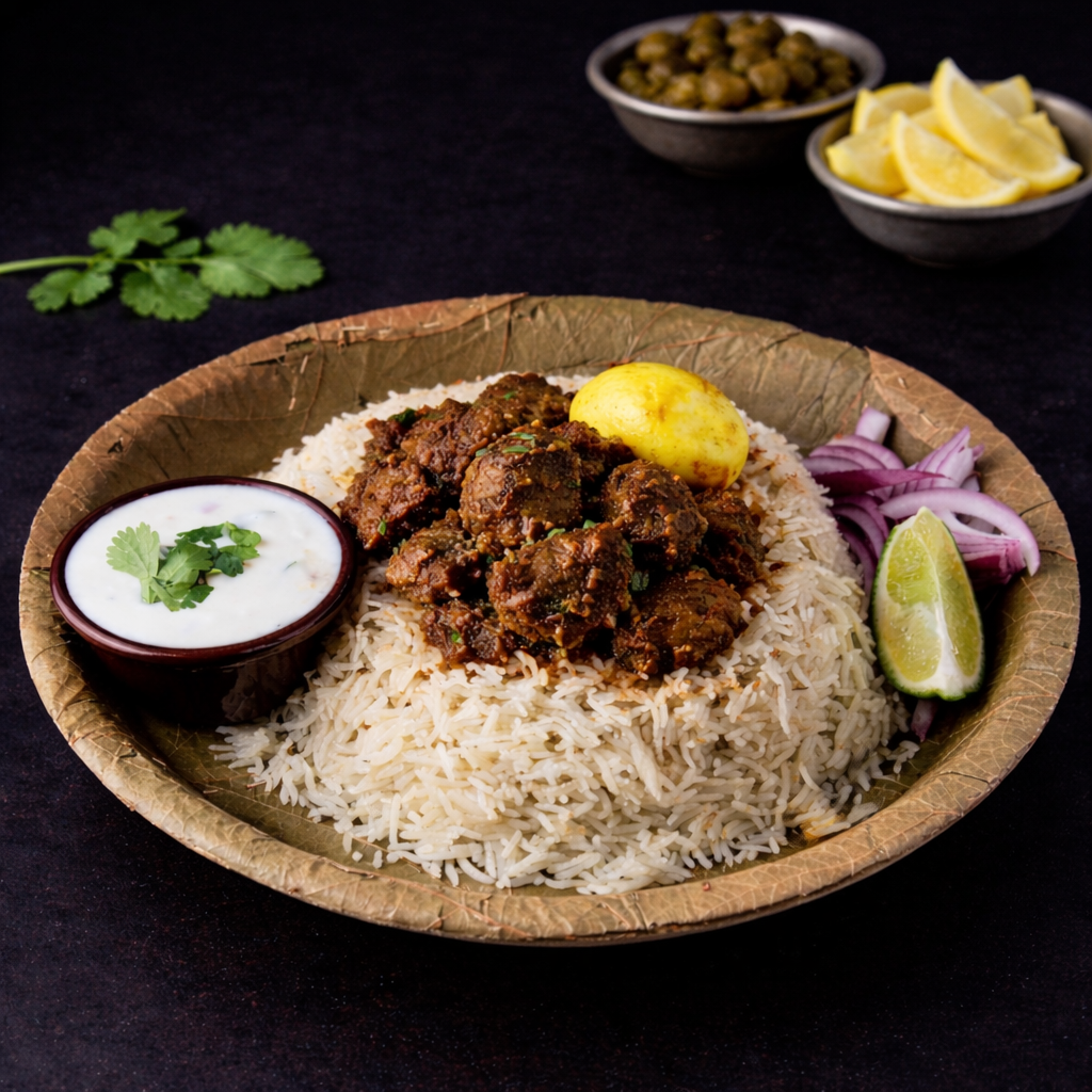 Goat Fry Pulao.