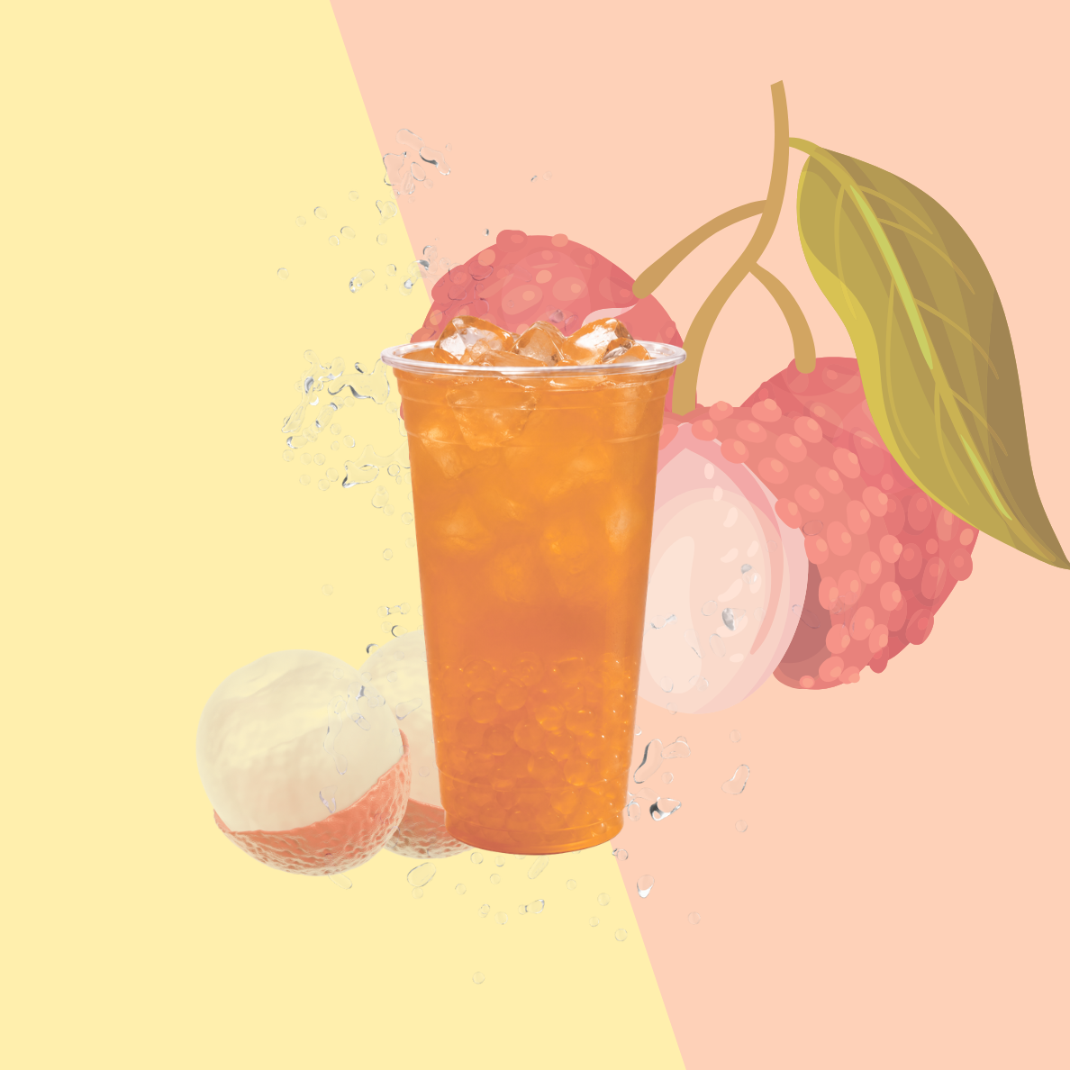 Lychee Tea (24oz).