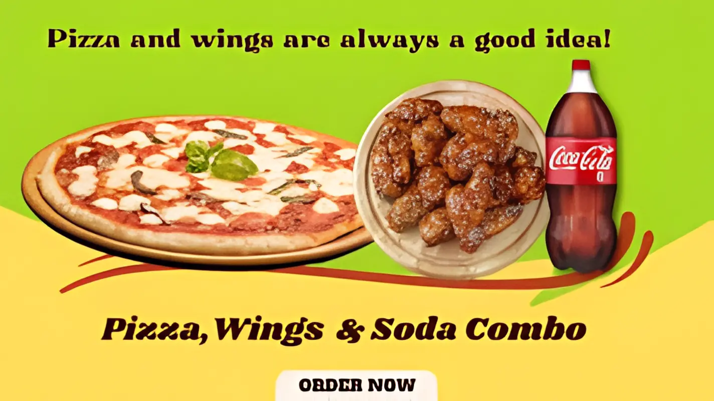 Fusion Pizza & Wings Combo.