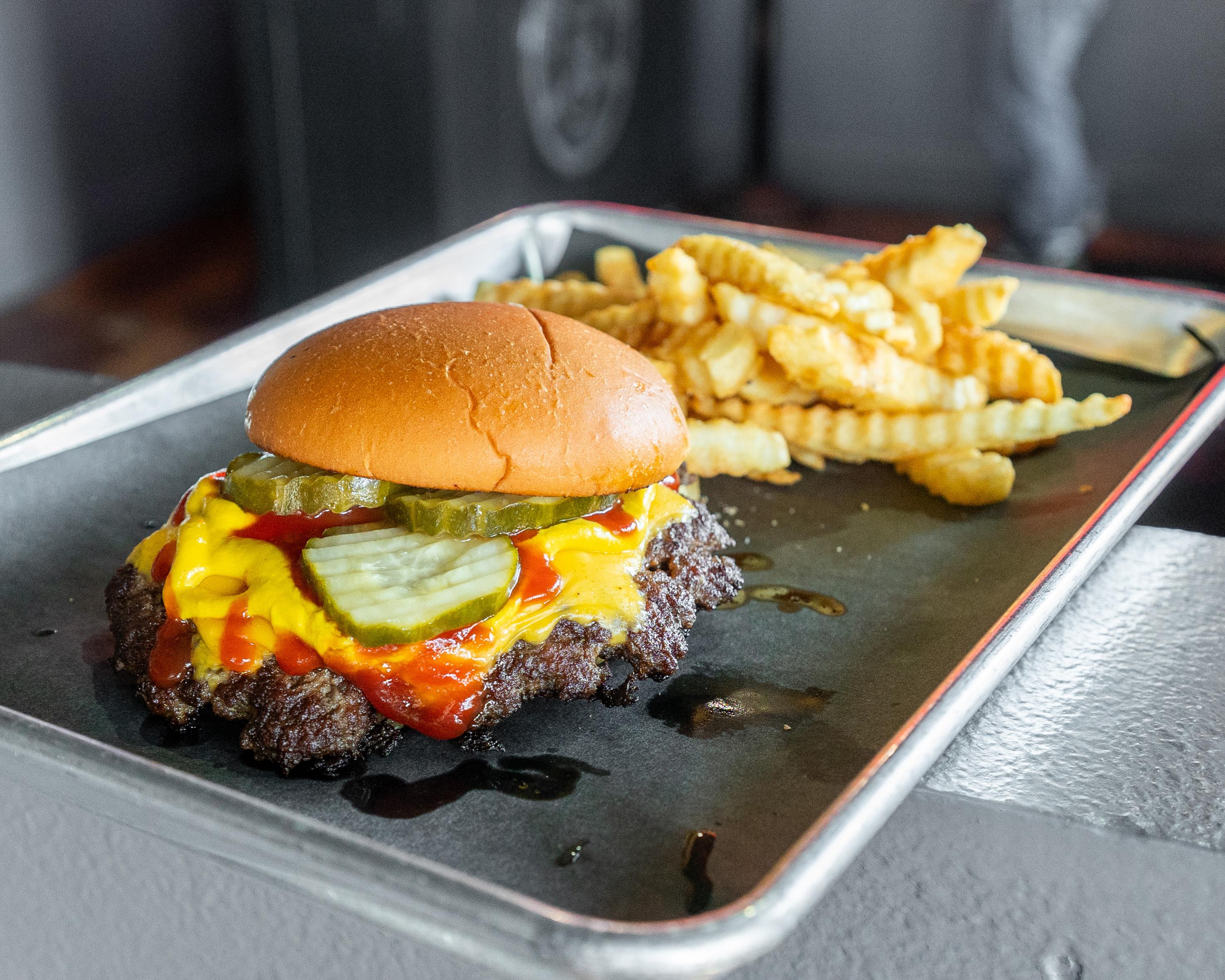 Kings Classic Smash Burger.