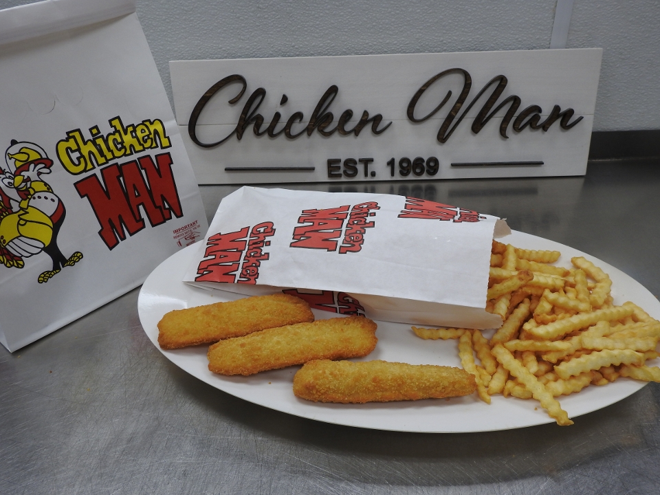10 Pc Breaded Cod & Fries.