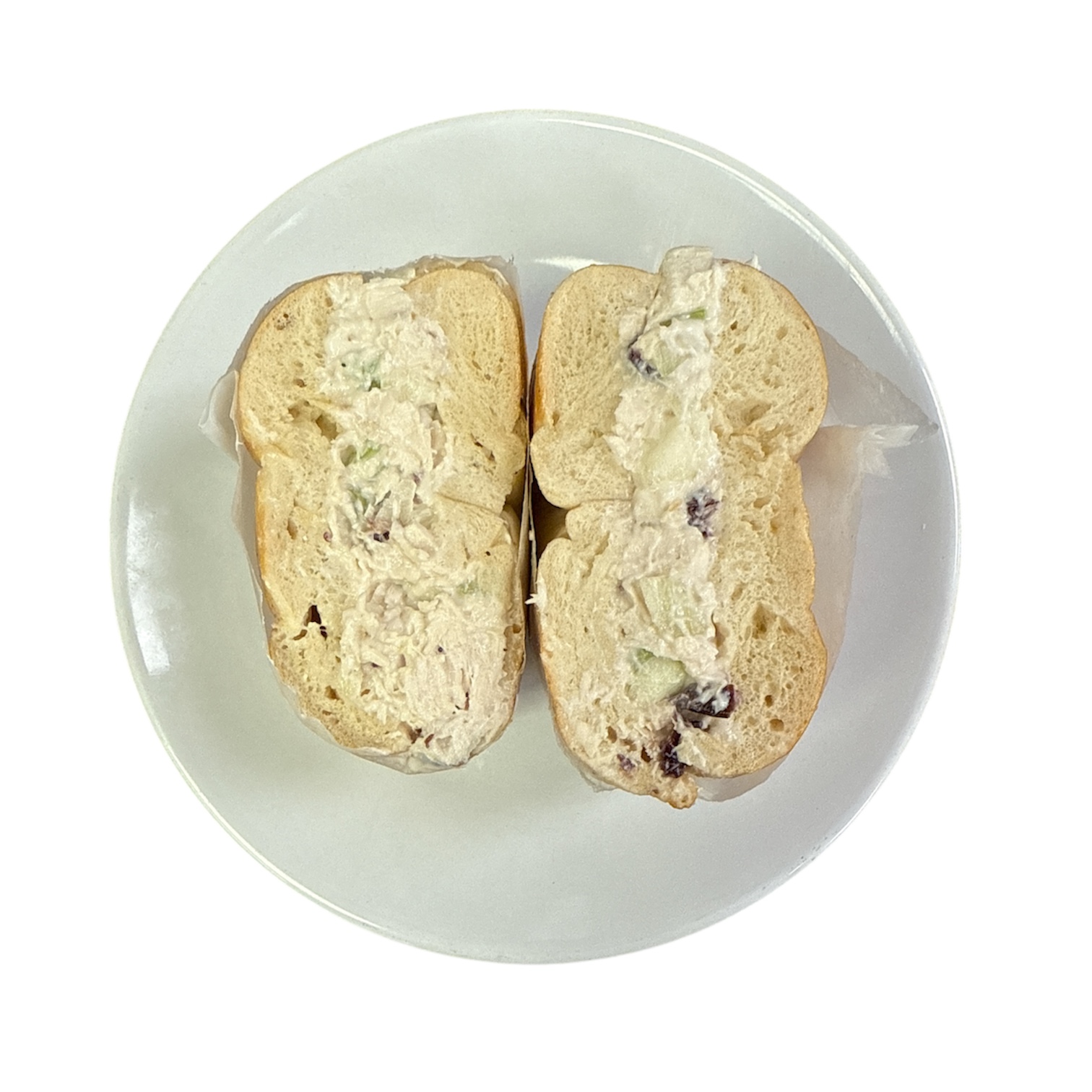 Chicken Delight Salad Sandwich.