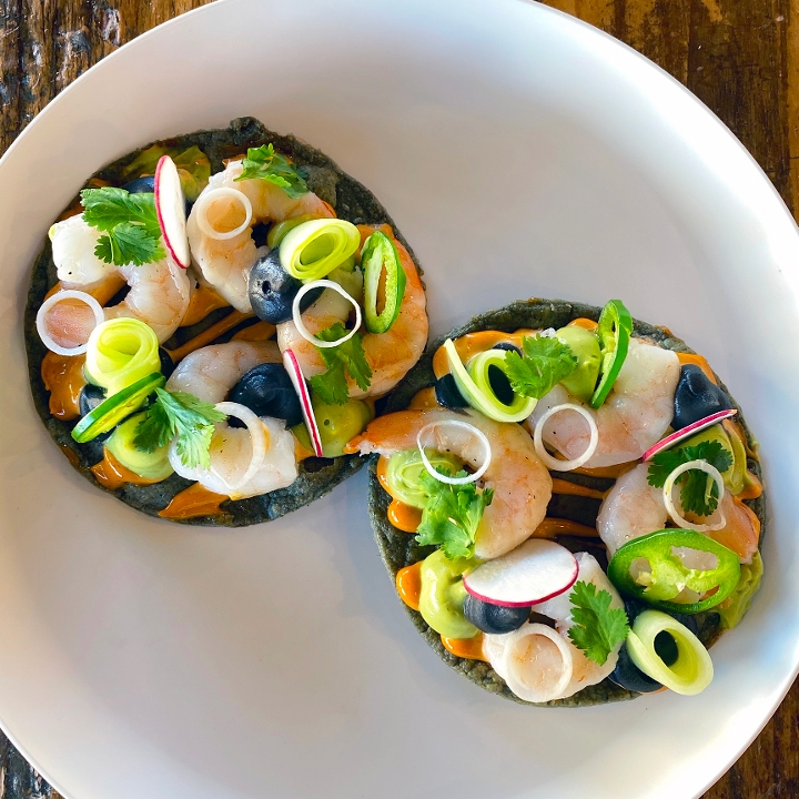 Shrimp Tostadas.