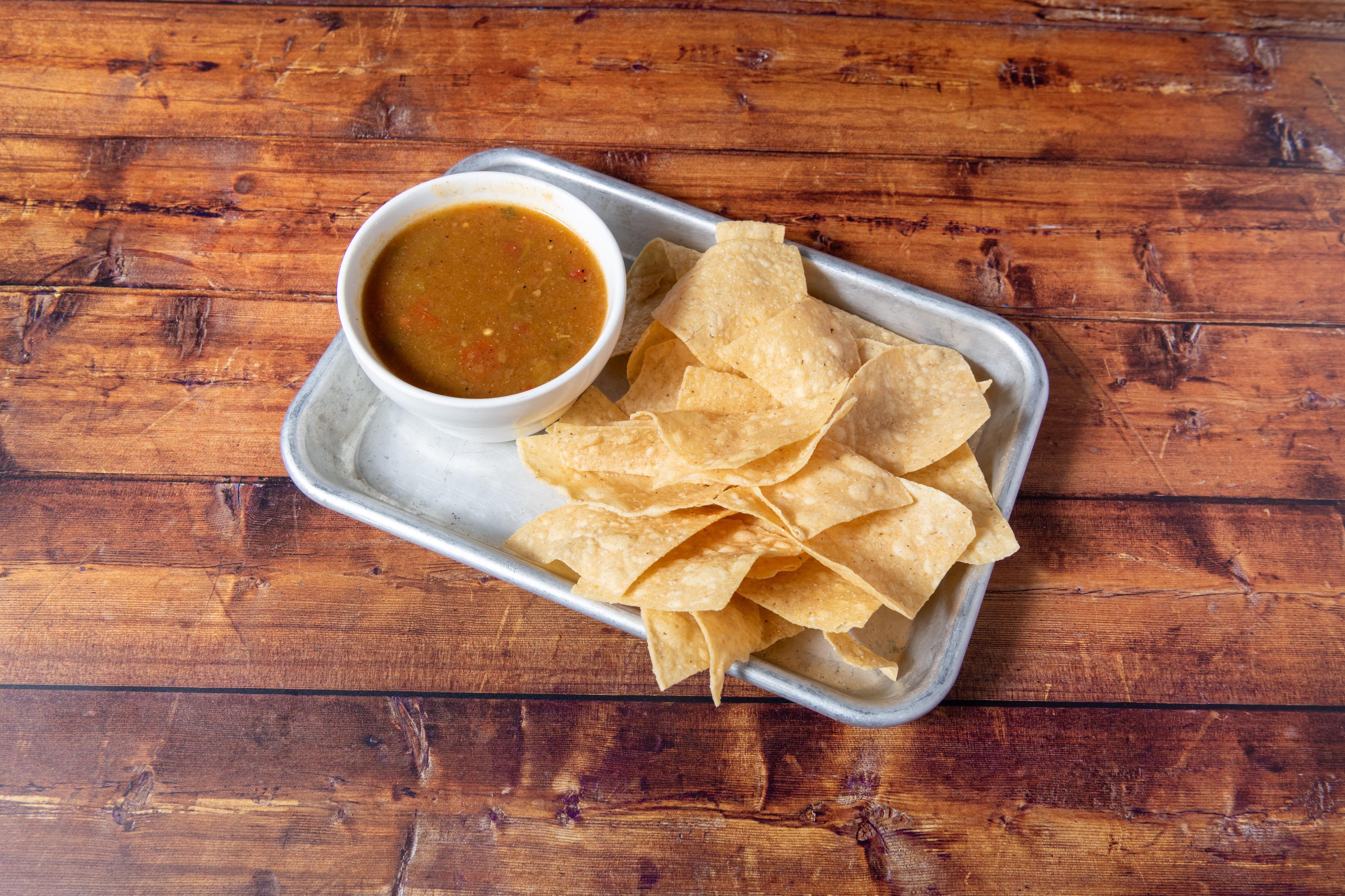 Cup Green Chile (Chips).
