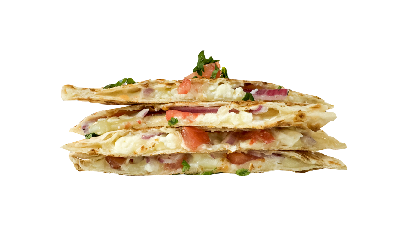 Mediterranean Street Veggie Quesadillas.