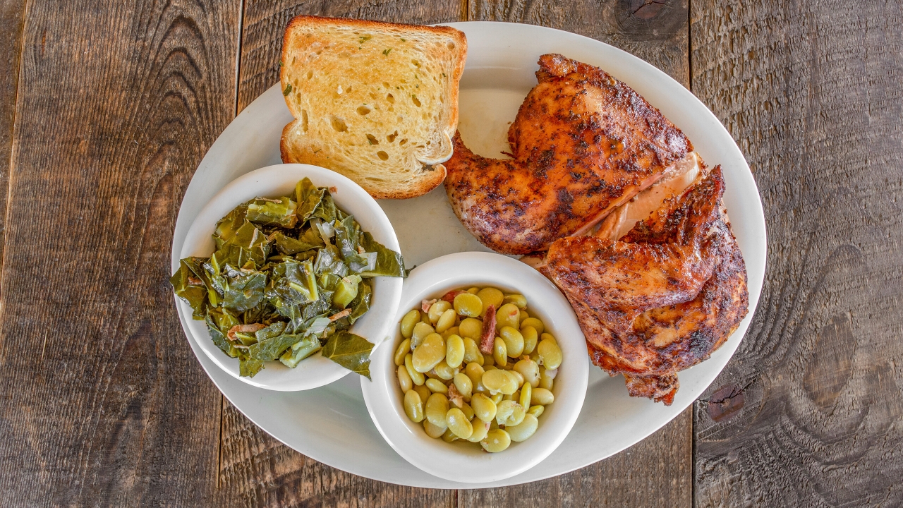 BBQ Chicken Dinner.