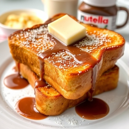 French Toast with Nutella.
