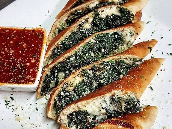 Spinach & Portabella Calzone.