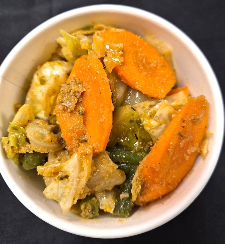 Steamed Vegetables.