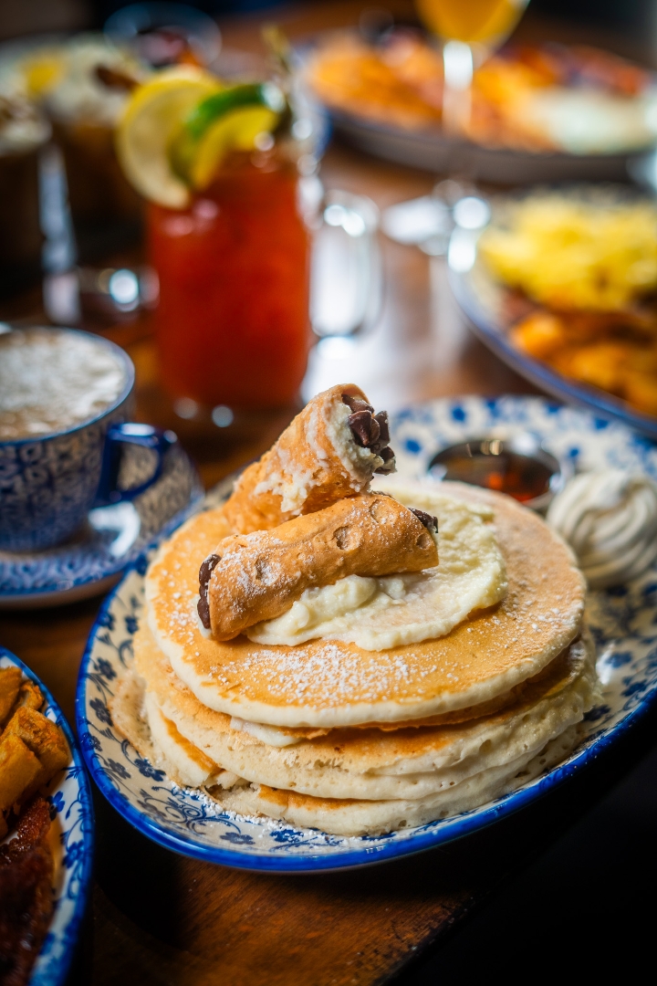 Cannoli Pancakes.