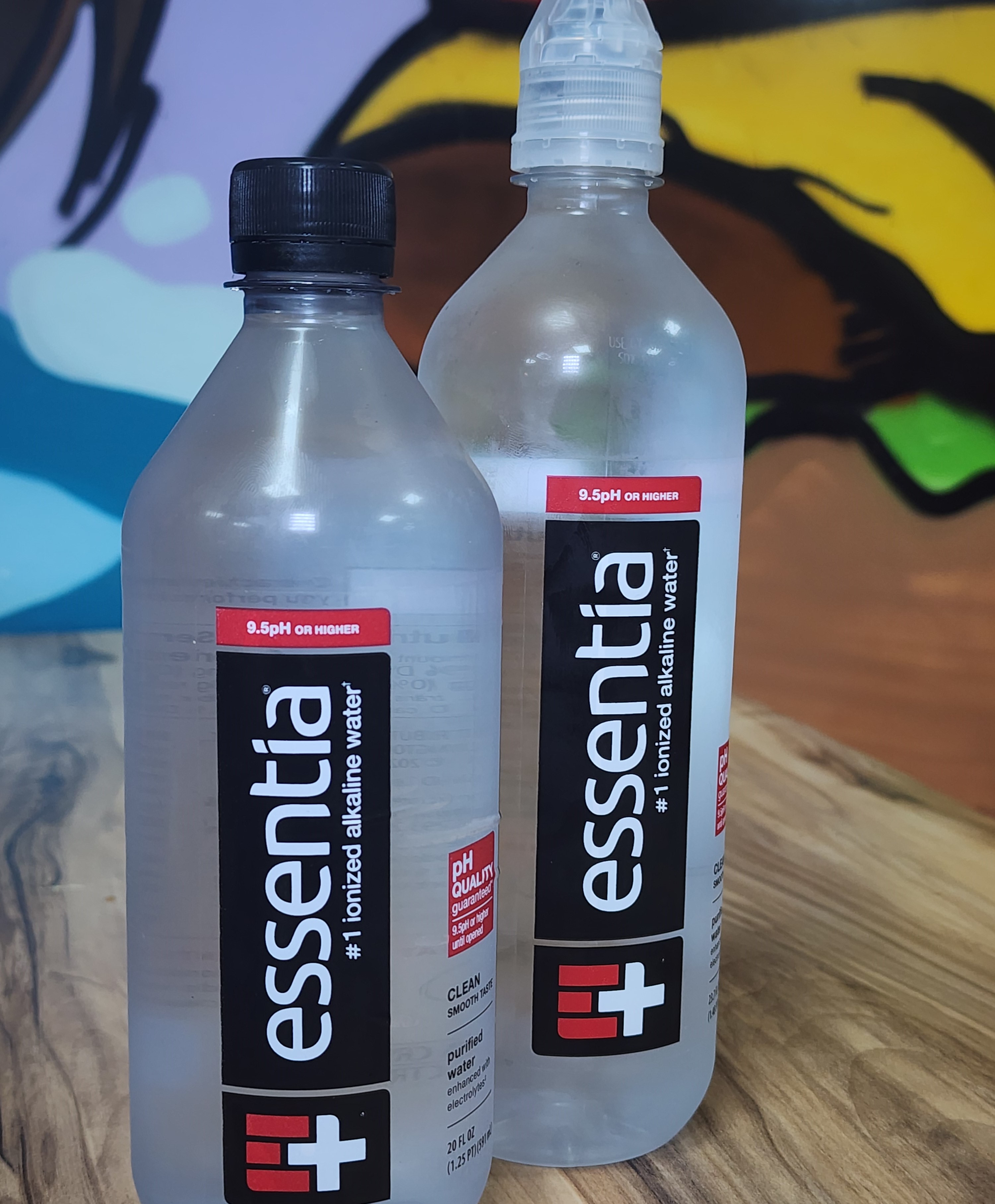 Essentia Water.