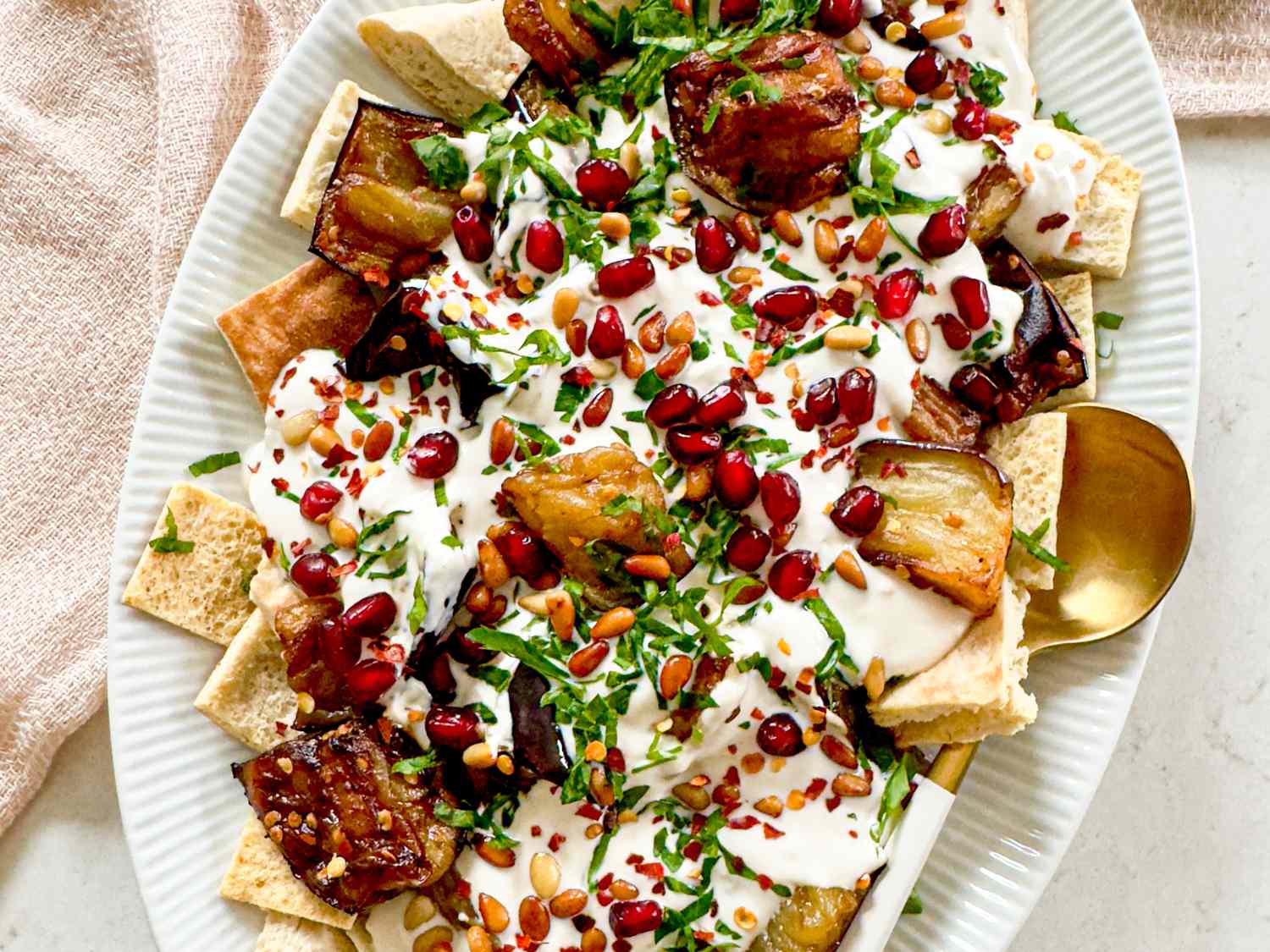 Eggplant Fattoush.