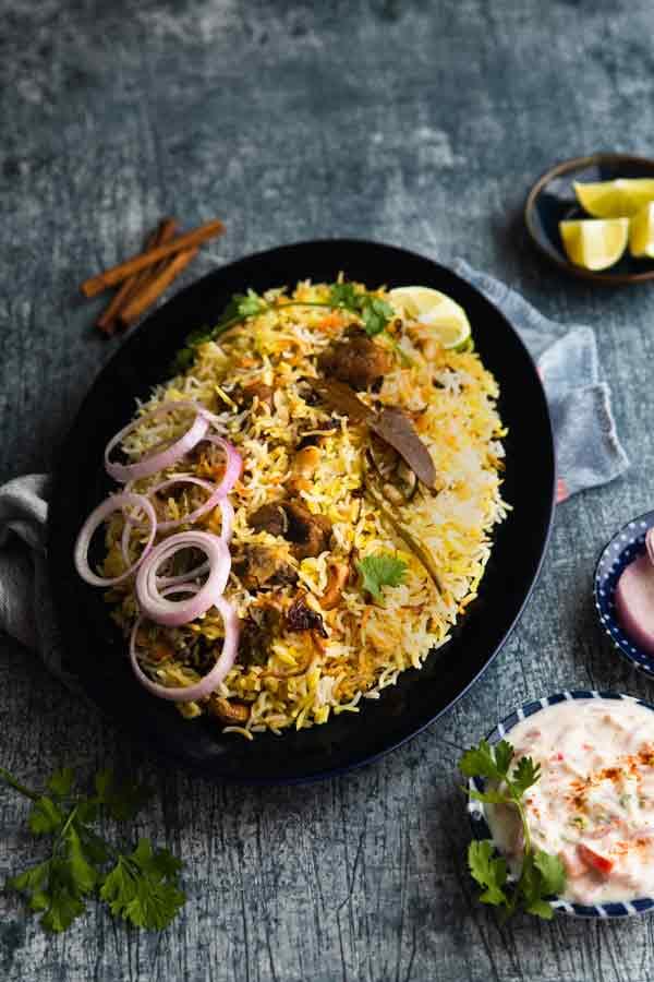 Mutton Dum Biryani.
