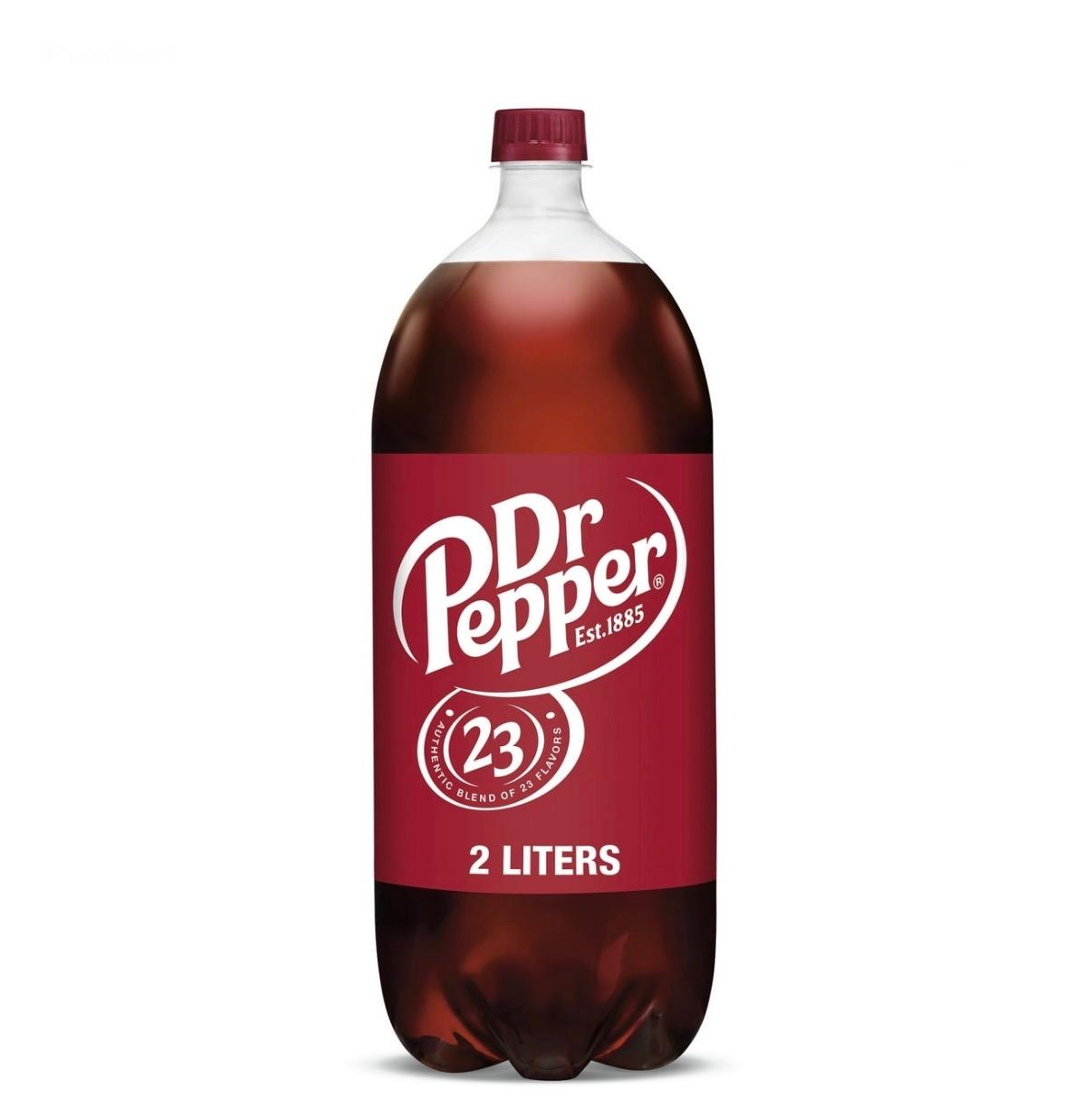 2 Liter Dr Pepper.