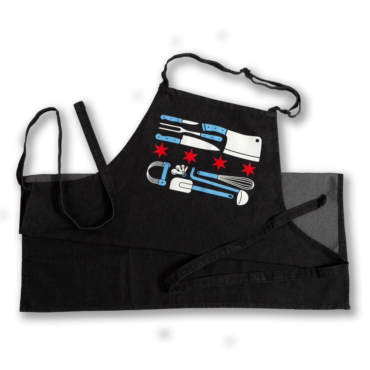 Chicago Flag Apron Denim.