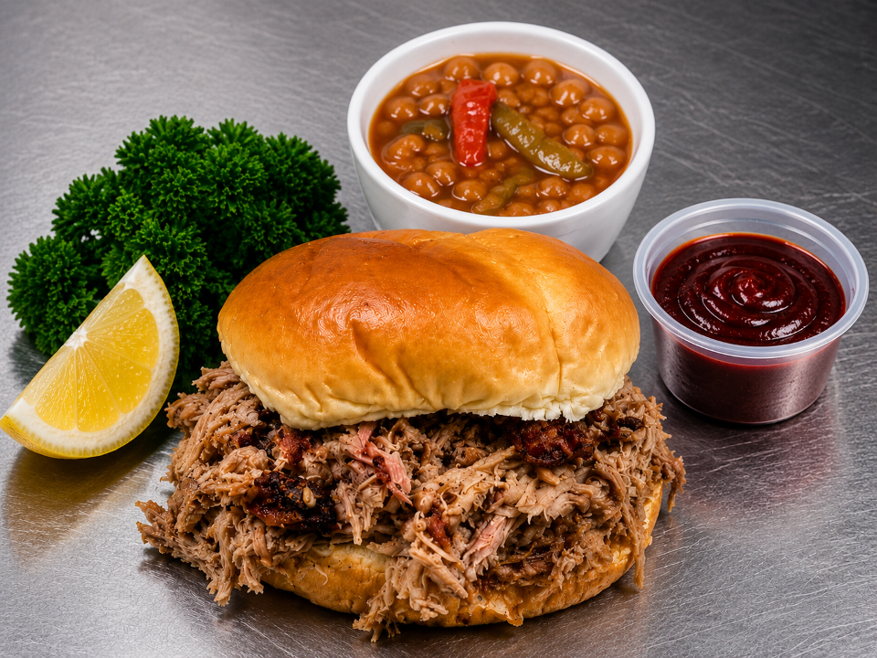 Pulled Pork Sandwich Combo.