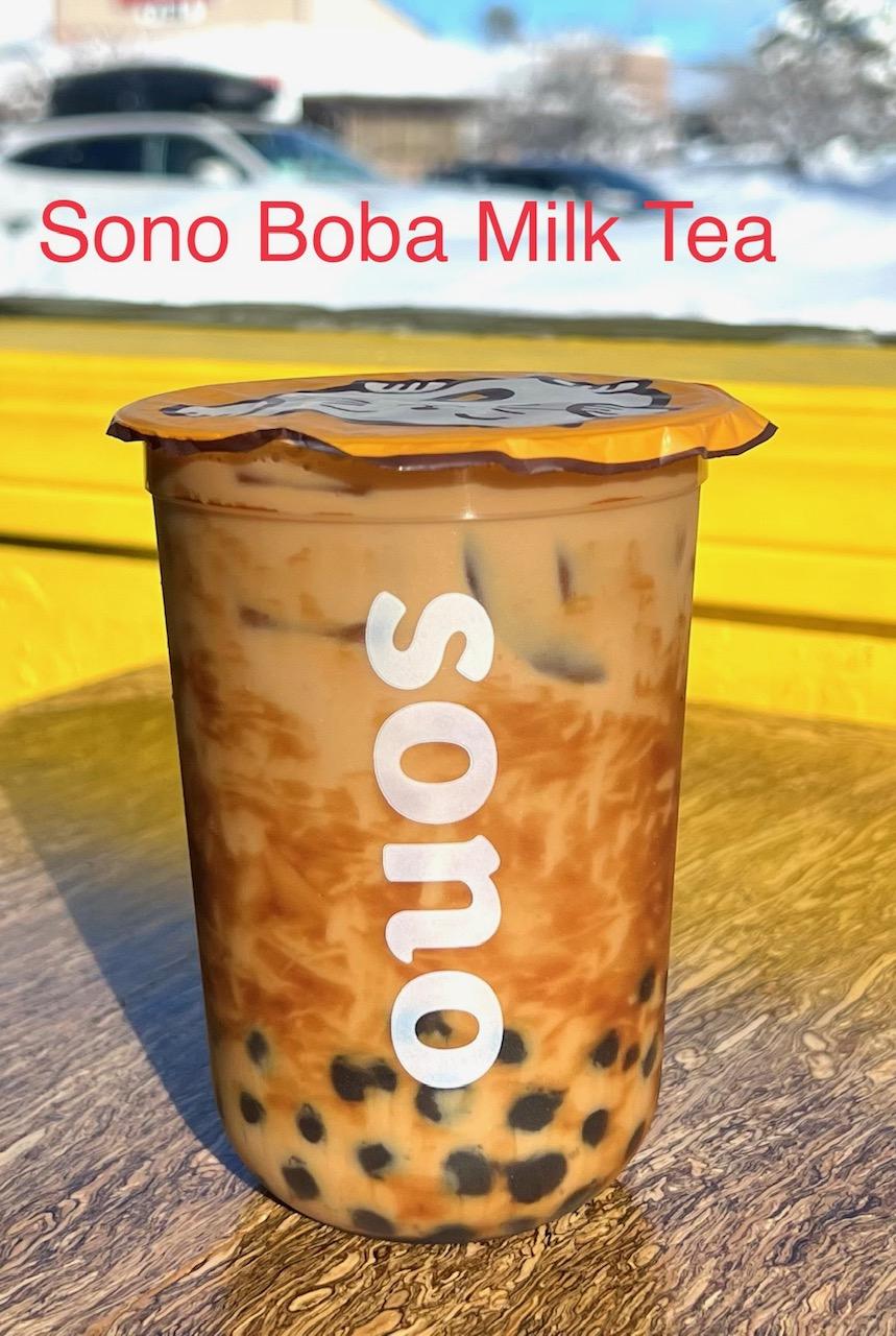 Signature Boba Milk Tea.