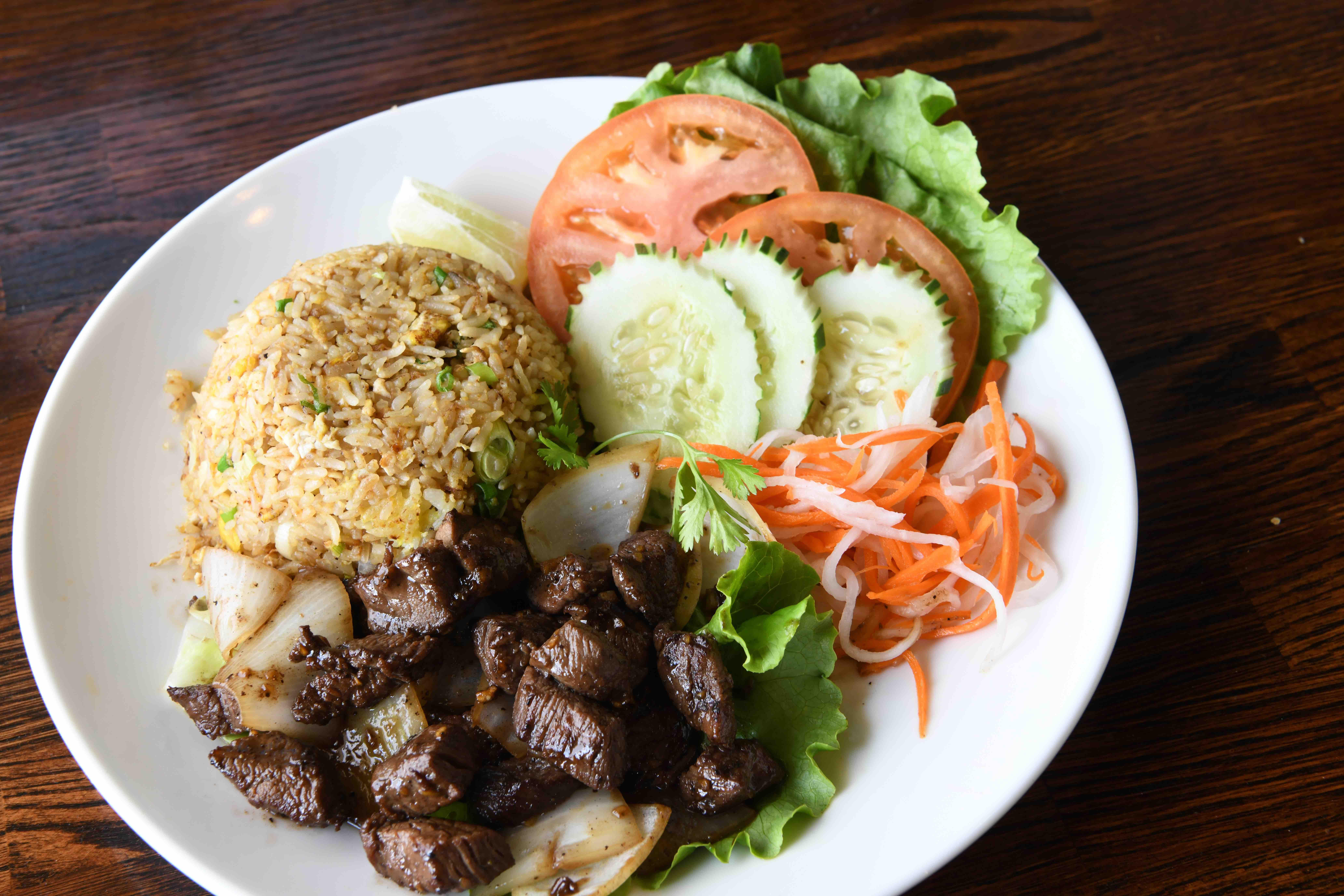 Shaken Beef Fried Rice.