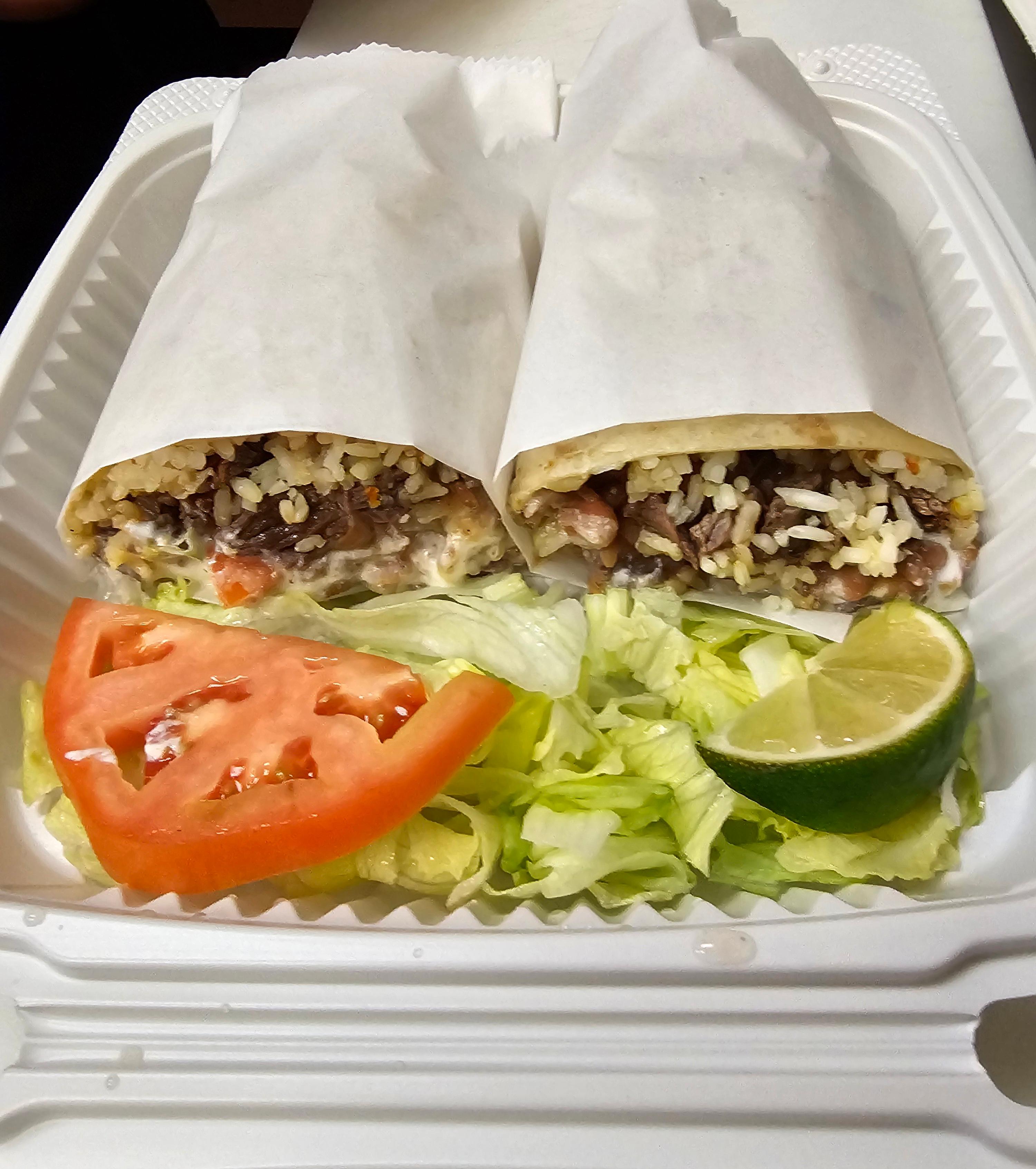 Classic Supreme Burrito.