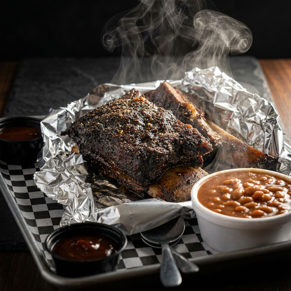 Beef Ribs  1/2 rack GF/SF.