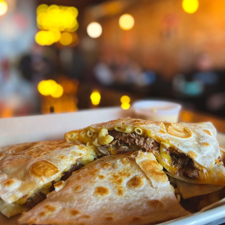Hatch Mac Quesadilla.