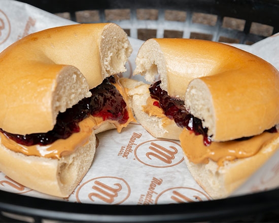Peanut Butter Jammin' Bagel.