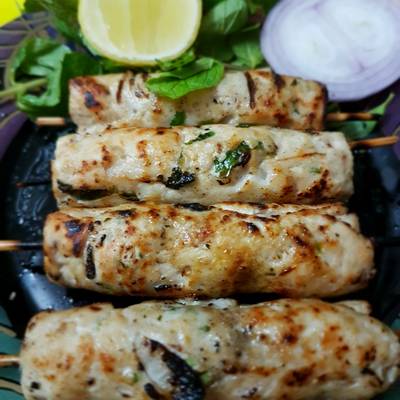 Chicken Seekh Kabob.