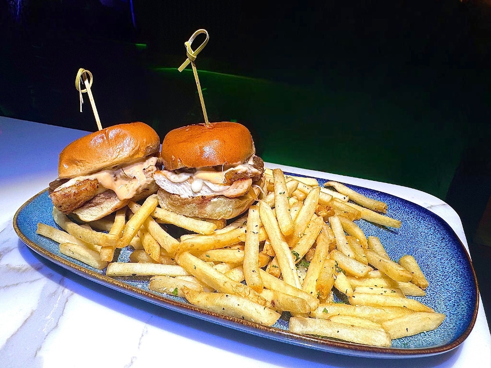 Grilled Chicken Sliders.