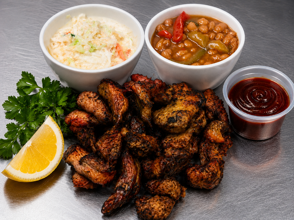 Rib Tip Dinner.