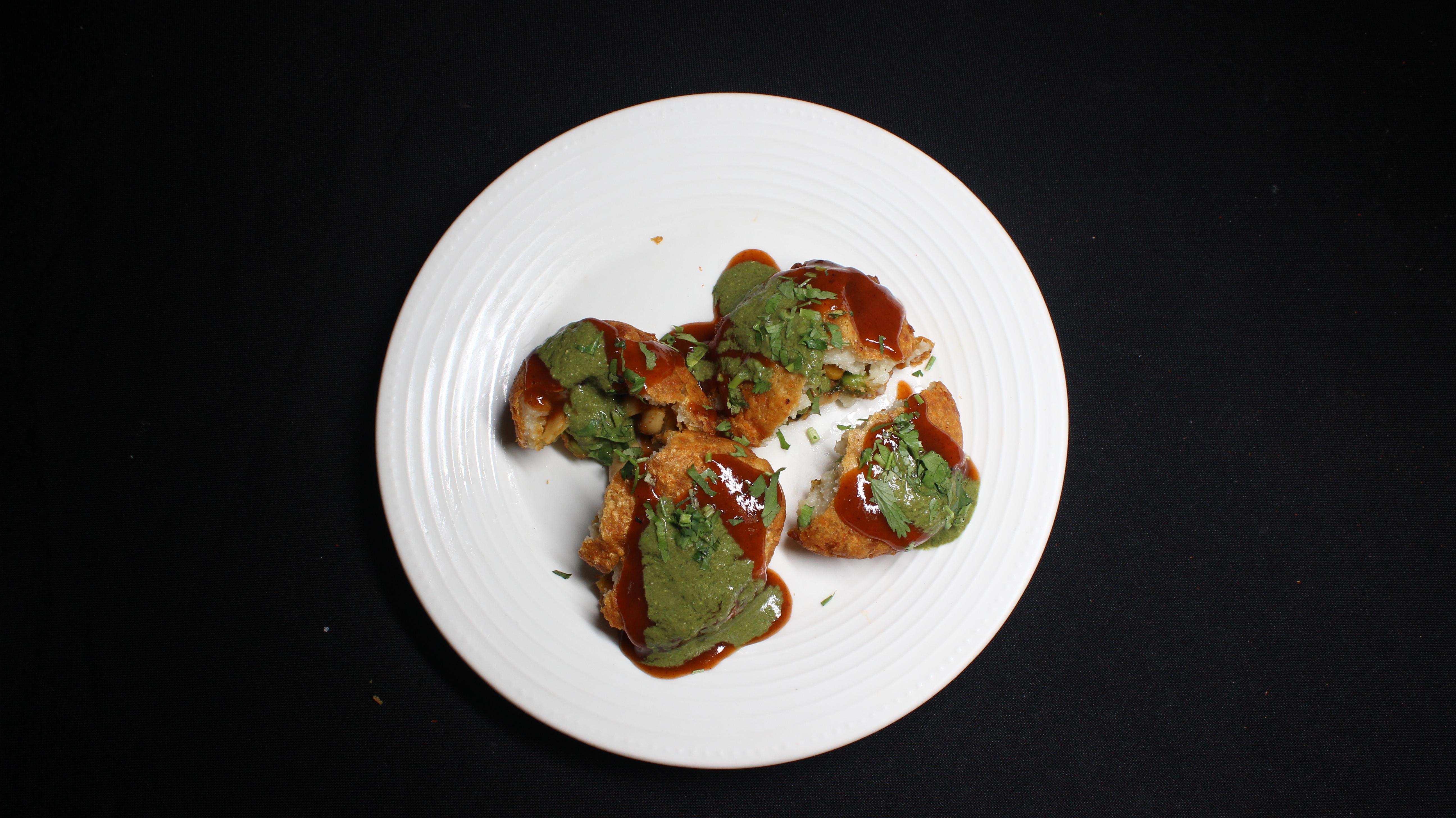 Aloo Tikki Chaat.