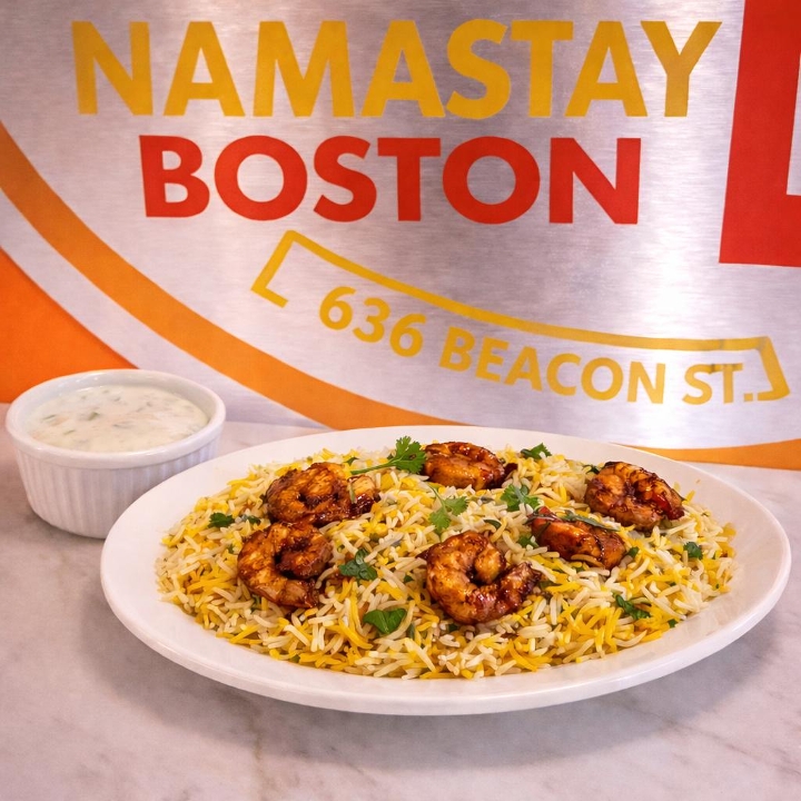 Shrimp Biryani.