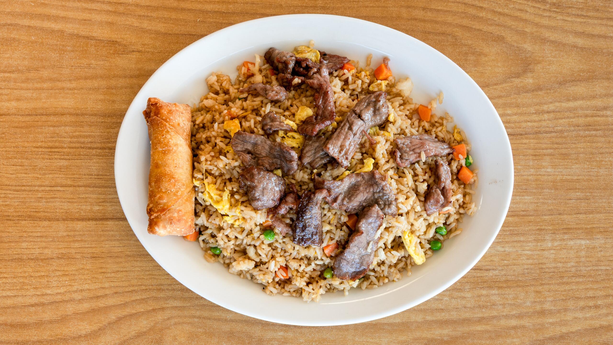 BEEF FRIED RICE.