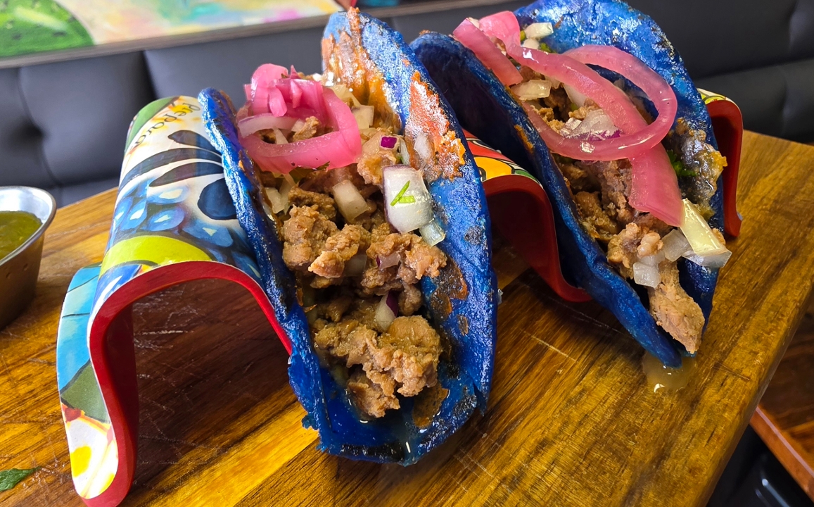 2 Dodger Blue Tacos.