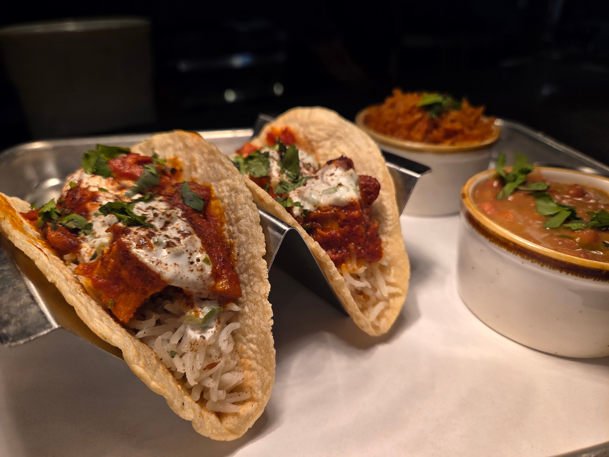 Butter Chicken Taco.